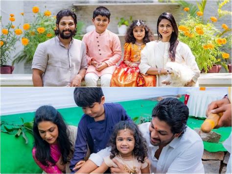 Telugu Actor Allu Arjun Family Photos