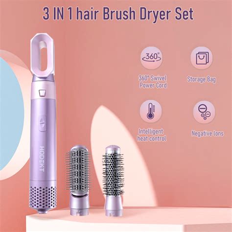 HODEKT 5 In1 Multifunctional Hot Air Brush Comb Negative Ion Hair Care Hair Dryer Hair