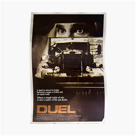 "DUEL movie" Poster for Sale by FERSESUS | Redbubble