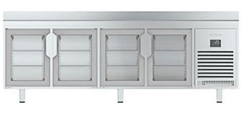 Mesa Refrigerada Con Puertas De Cristal Bmpp Cr Infrico Hostelcol