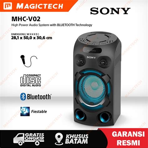 Jual SONY HIFI MHC V02 High Power Audio System With Bluetooth