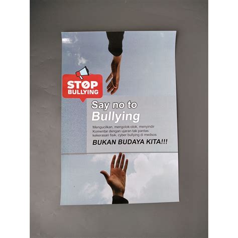 jual poster stop bullying  poster edukasi kekerasan anak poster