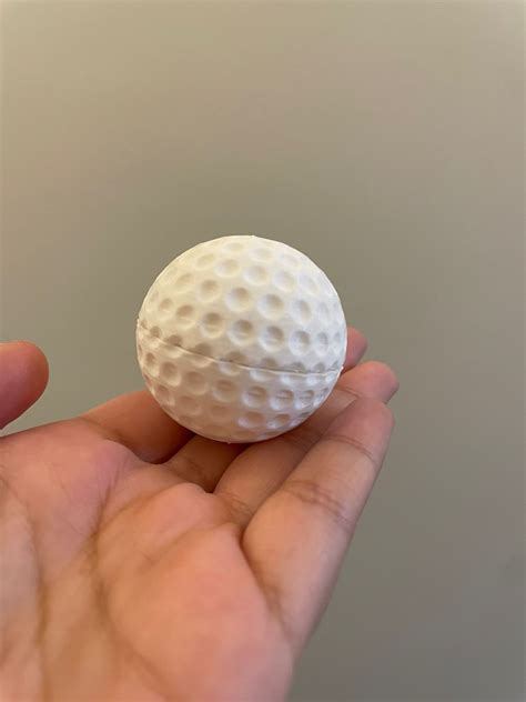 Golf Ball Secret Hidden Compartment By Pazu Download Free Stl Model