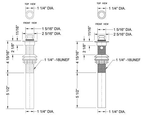 Standard Bathroom Sink Drain Size – Rispa