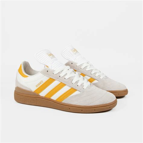 Adidas Skateboarding Busenitz Shoes Crystal White Yellow Gum Welcome Skate Store