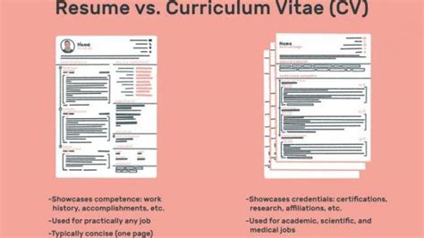 Apa Itu Cv Curriculum Vitae Ini Perbedaannya Dengan Resume Dan The