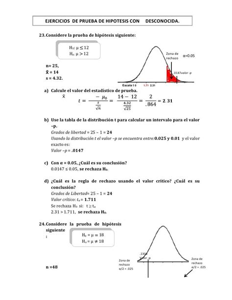 Ejercicios Prueba De Hipotesis Muestreo Estadisticas Hipotesis Images