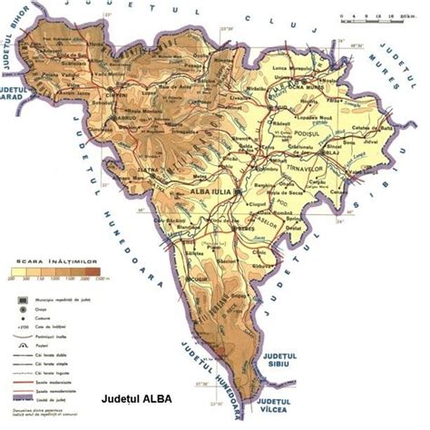 The map of the Alba county source: http://pe-harta.ro/alba/ | Download ...