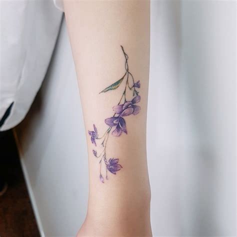 Share More Than 79 July Birth Flower Larkspur Tattoo Best In Cdgdbentre