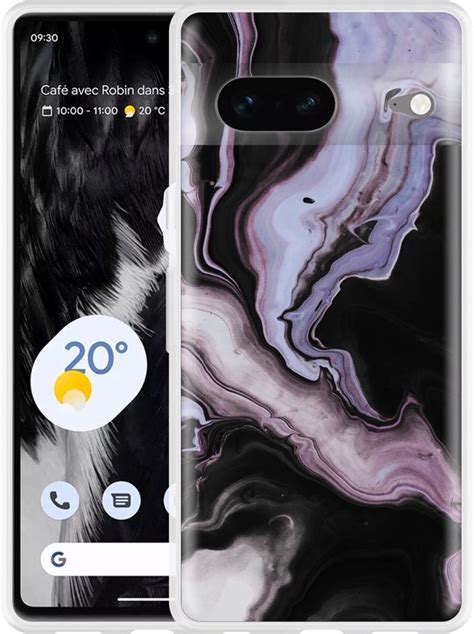 Cazy Hoesje Geschikt Voor Google Pixel 7 Liquid Marble Bol