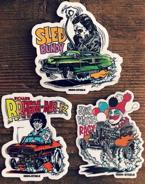 Iron And Steele Lowbrow Series Sticker Pack Ironandsteele