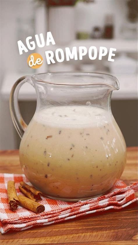 Cómo hacer agua de rompope estilo La Michoacana Recetas de comida