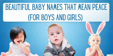 87 Beautiful Baby Names That Mean Peace (For Boys And Girls ...