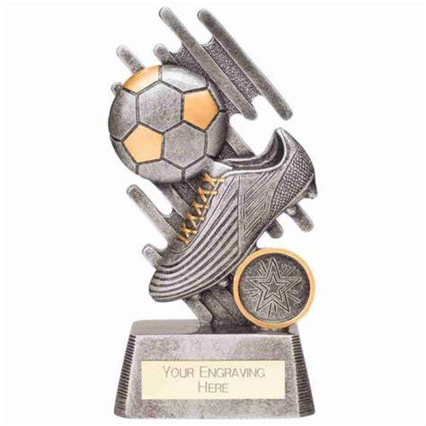 Focus Football Boot And Ball Trophy Warrington Trophy World