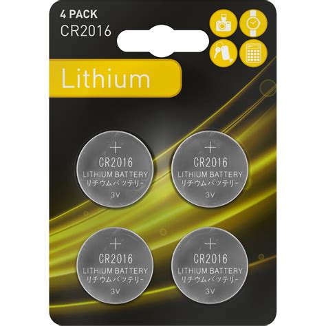 Knopfzelle Lithium CR 2016 4 Stück kaufen bei OBI