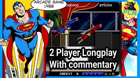 Superman Arcade Game 1988 2 Player Longplay Using Retroarch Netplay