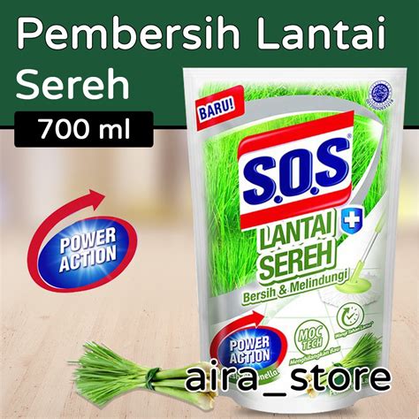 Jual Sos Pembersih Lantai Refill Sereh Ml Shopee Indonesia