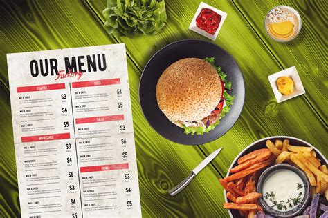 Burger Menu Mockup 19 Graphic By Relineo · Creative Fabrica