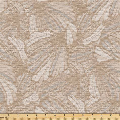 Ambesonne Pastel Fabric By The Yard Romantic Summer Forest Leafy