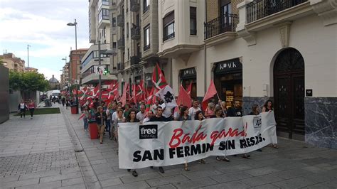 04 07 2018 Pamplona Navarra Manifestación a favor de la amnistía de