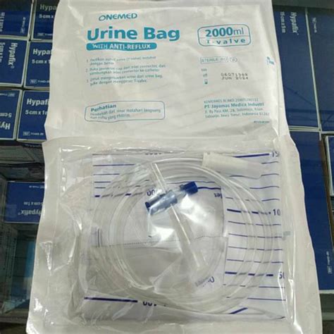 Jual Urine Bag Onemed T Valve Urin Bag 2000ml Kantong Urin