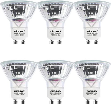 Dicuno Gu Led Bulbs Cool White K W Lm W Halogen