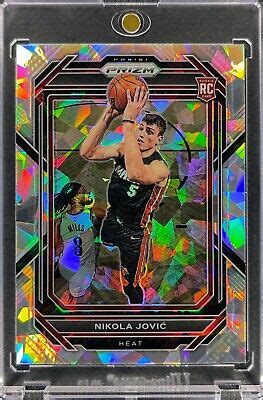 Panini Prizm Nikola Jovic Silver Cracked Ice Prizm Rc