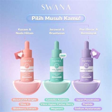 Jual Swana Face Serum I Acne Fighter Whitening Spotless Pore