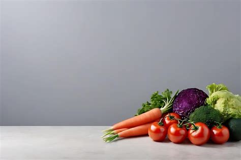 Premium Photo Vegetable In Copyspace Background Concept Big Blank Space