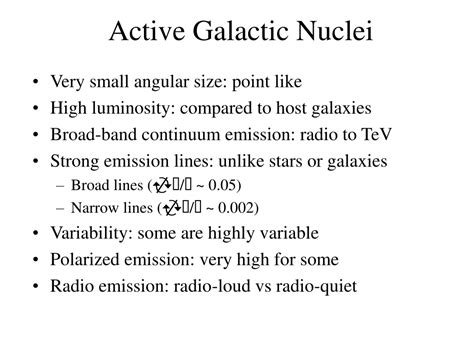 PPT - Active Galactic Nuclei PowerPoint Presentation, free download ...