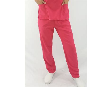 Calça Rosa Pink Gabardine Scrub Pijama Cirúrgico BRANCURA