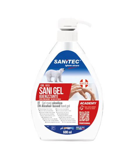 SANITEC SANI GEL GEL IGIENIZZANTE MANI Alcolico Senza Risciacquo 600ml