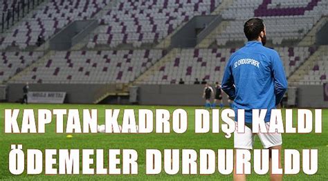 Orduspor Dan Ok Karar Kaptan Kadro D Kald Demeler Durduruldu