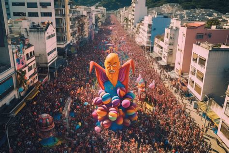 Carnival parade on the street in Rio de Janeiro ,Brazilian Carnival ...