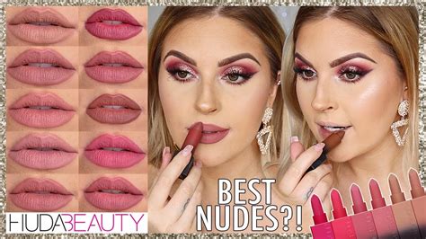 Best Nude Lipsticks Lip Swatches Ft HUDA BEAUTY POWER BULLET MATTE