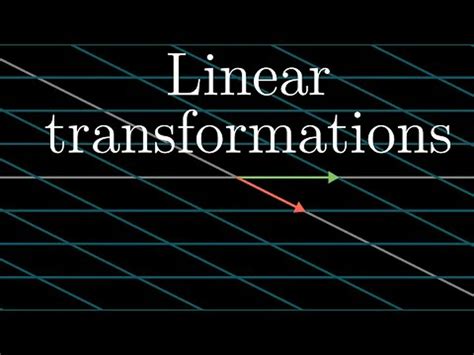 Linear transformations and matrices | Essence of linear algebra, chapter 3