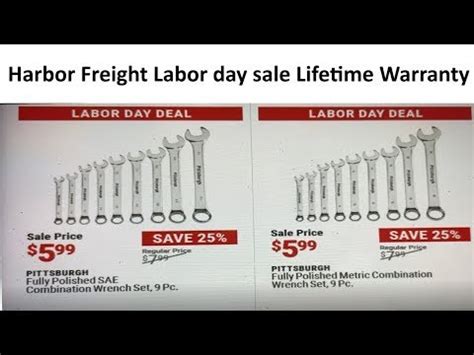 Harbor Freight Labor Day Good Deal On Wrenches Youtube