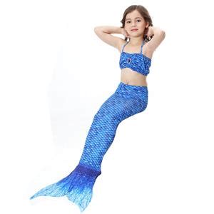Pcs Colorful Mermaid Tail Swimsuit Sea Maid Princess Bikini Swimming Set N