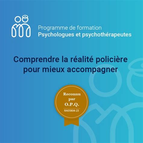 Nouveau Programme De Formation Unique Reconnu Par Lordre Des