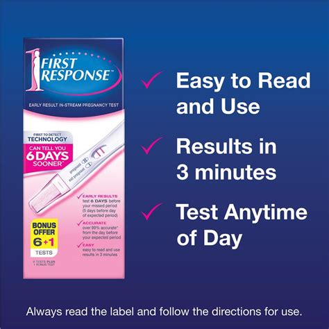 Buy First Response Instream Pregnancy Test 7 Pack Online At Chemist