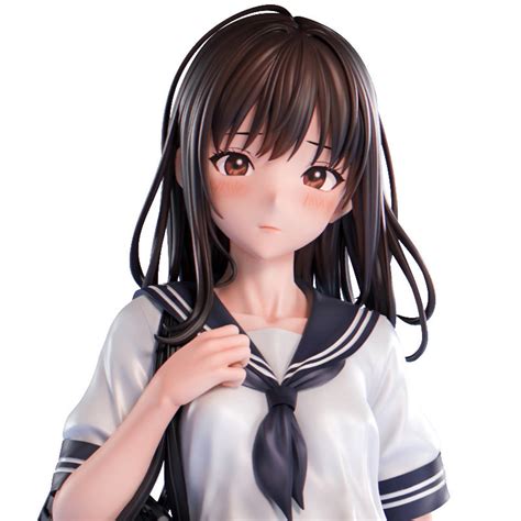 Nikkan Shoujo Half Naked Schoolgirl Sato San 1 3 Scale Figure