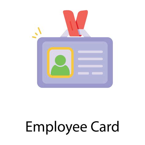 Trendy Employee Card 19481072 Vector Art at Vecteezy