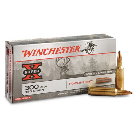 Winchester Super X Rifle 300 Wsm Pp 180 Grain 20 Rounds 95149