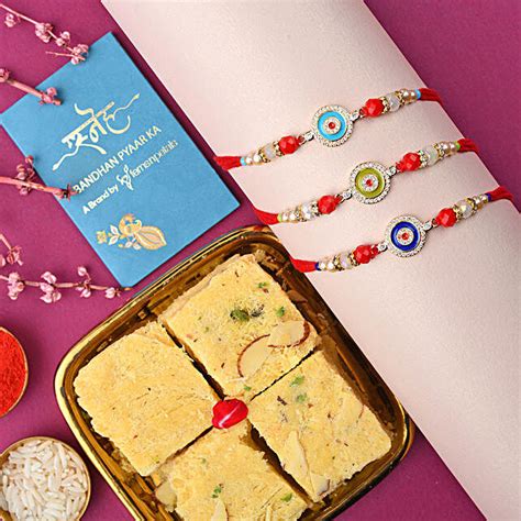 Sneh Evil Eye Rakhi Set Soan Papdi Malaysia Gift Sneh Evil Eye