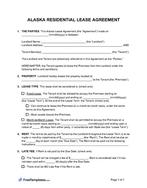 Alaska Rental Application Form FreeTemplates PDF Word