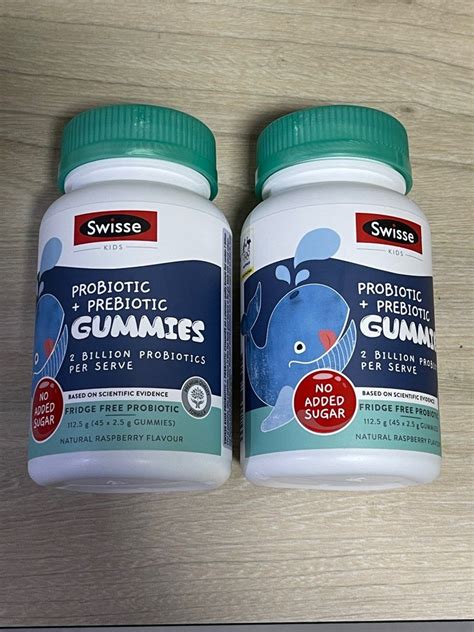 Swisse Probiotic and Prebiotic Gummies, Health & Nutrition, Health ...