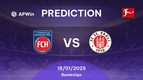 Prediction Heidenheim Vs St Pauli Bundesliga 2024 25