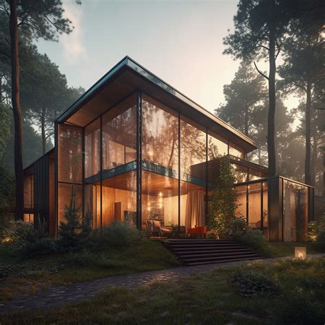 MODERN HOUSES IN FOREST :: Behance
