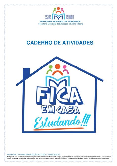 PDF CADERNO DE ATIVIDADESº ANO CADERNO DE ATIVIDADES PREFEITURA