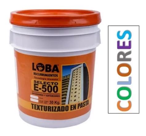 Pasta Texturizada Marca Loba E 500 Grano Grueso Colores Meses sin interés